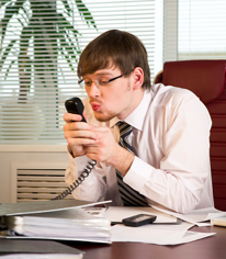 Salesperson making a common mistake when trying to set-up sales meeting. Salesperson making a common mistake when trying to set-up sales meeting.