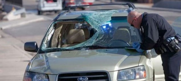 Car crash Broken Windshield